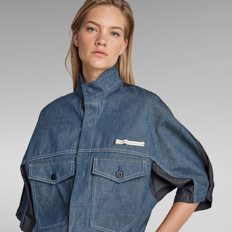 G-STAR® GSRR Jumpsuit Selvedge 3D A Donkerblauw