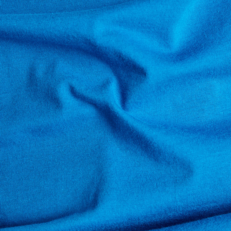G-Star RAW® Camiseta Flock Hamburger Logo Azul intermedio