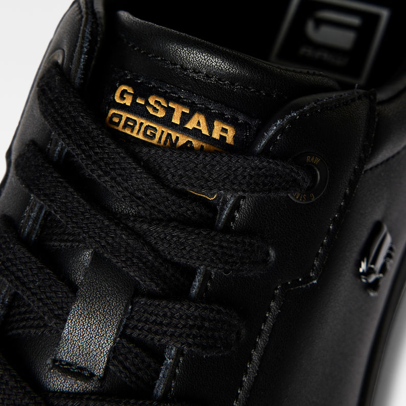 G-Star RAW® Cadet Leather Denim Sneaker Schwarz detail