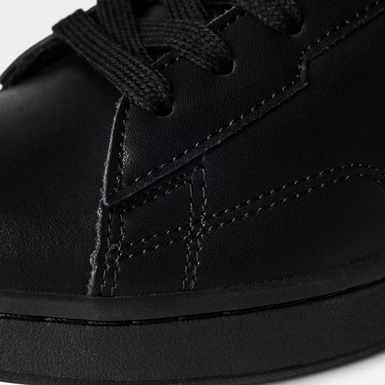 G-STAR® Cadet Leather Denim Sneaker Schwarz fabric shot
