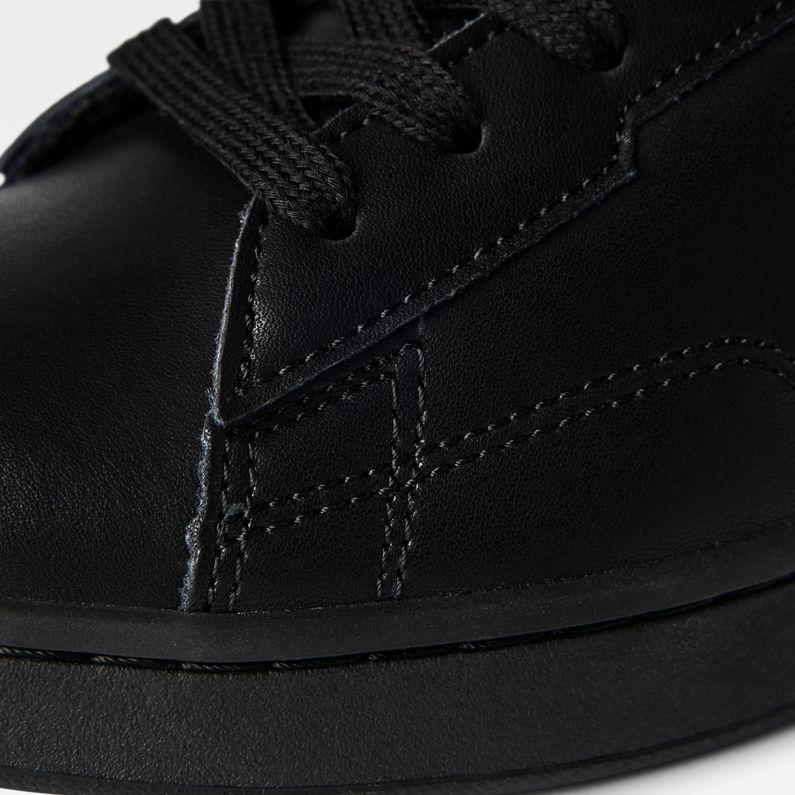 G-Star RAW® Cadet Leather Denim Sneakers Black fabric shot