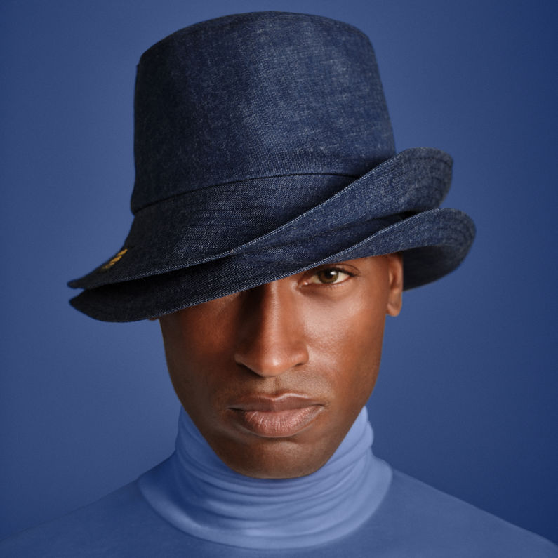 G-Star RAW® Stephen Jones Bucket Hat Donkerblauw