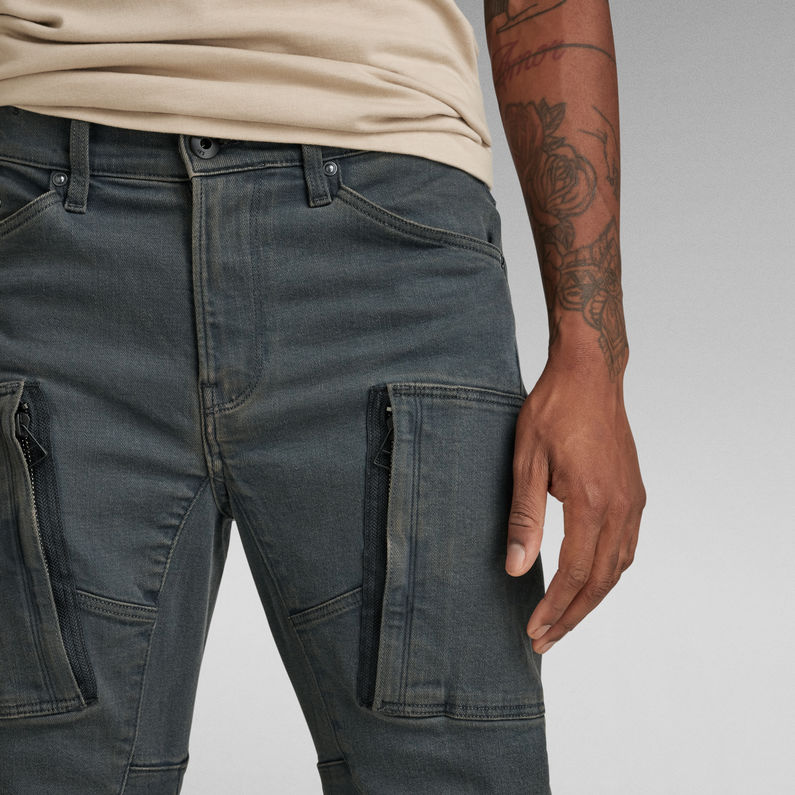 G-Star RAW® Denim Cargo 3D Skinny Jeans Grau