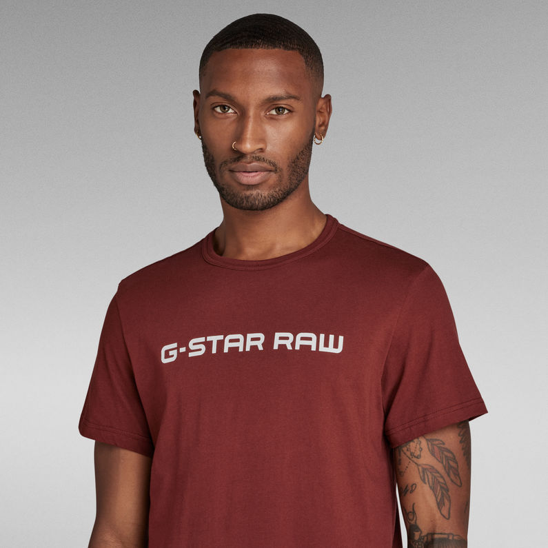 G-Star RAW® Graphic Core Straight T-Shirt Bruin