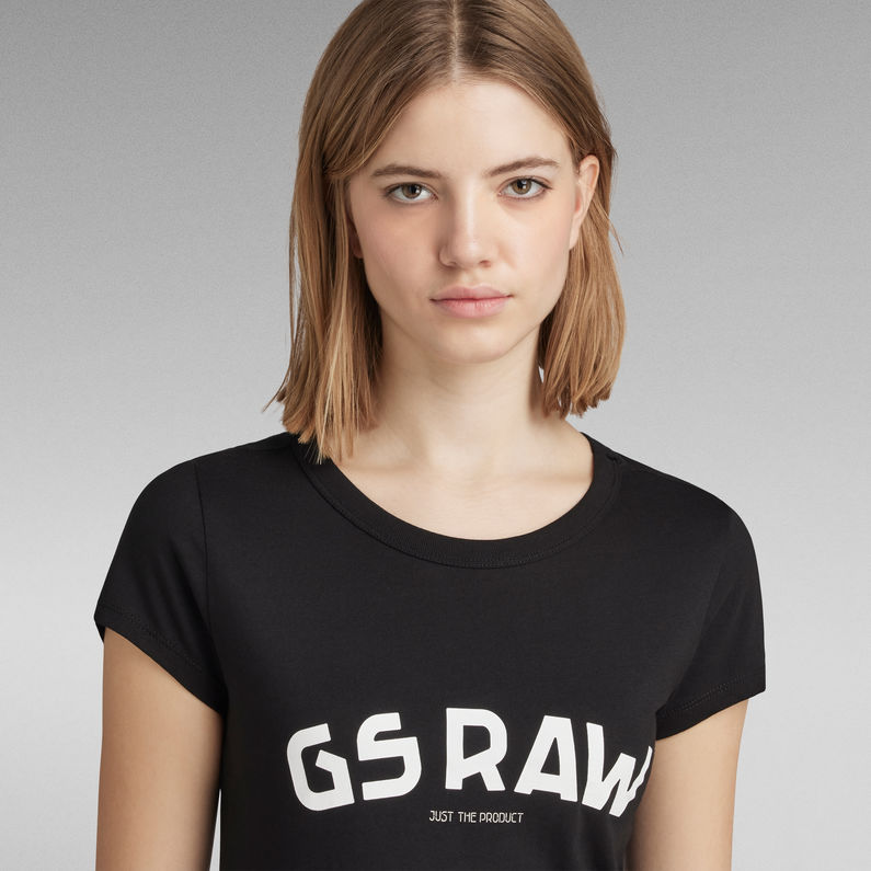 G-Star RAW® Haut Slim Chest Print Noir
