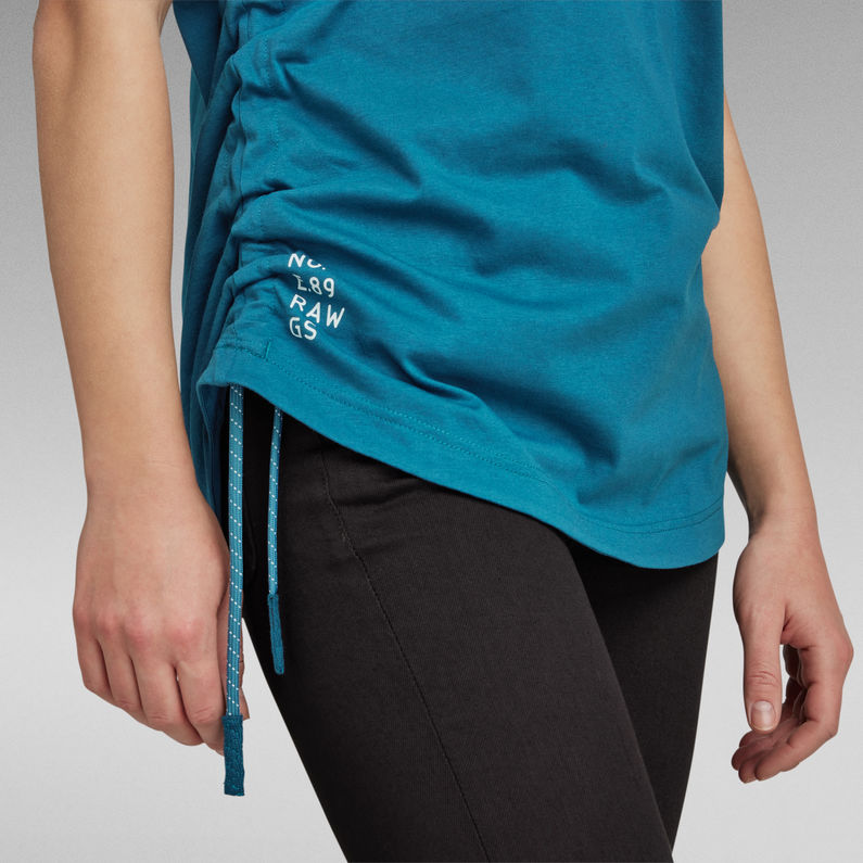 G-Star RAW® Lash Cap Sleeve Tape T-Shirt Midden blauw