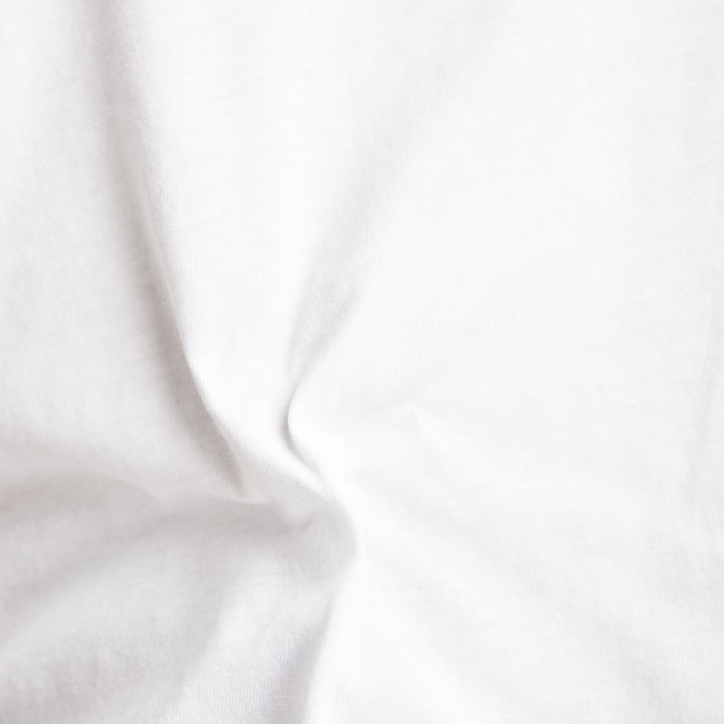 G-Star RAW® Lash Cap Sleeve Tape T-Shirt White