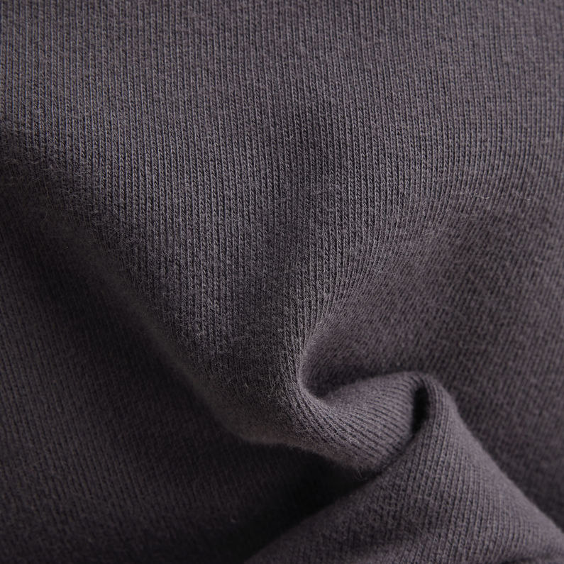 G-STAR® Vintage Cropped Graphic Loose Hooded Sweater Grey