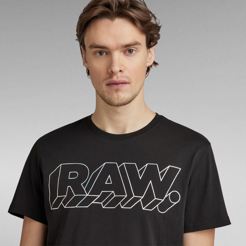 Holographic Raw T-Shirt | Black | G-Star RAW® US