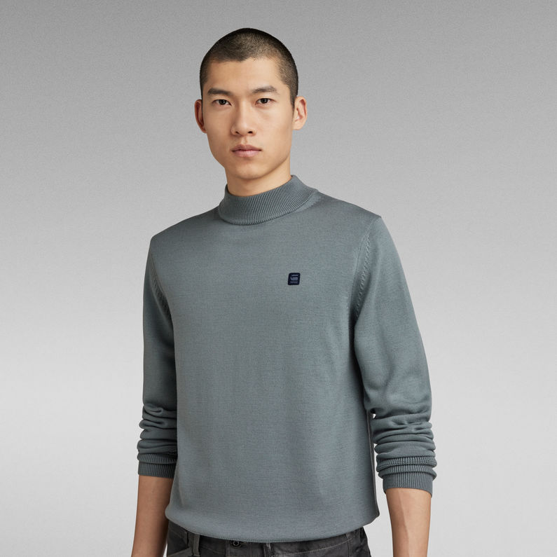 G-STAR® Pull Premium Core Mock Gris