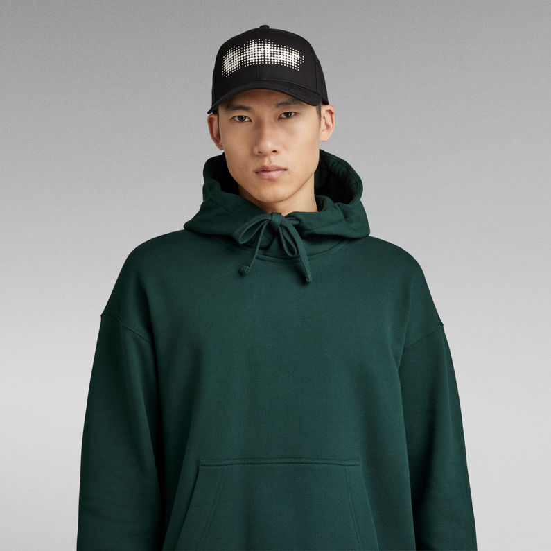 G-Star RAW® Essential Unisex Loose Hooded Sweater Green