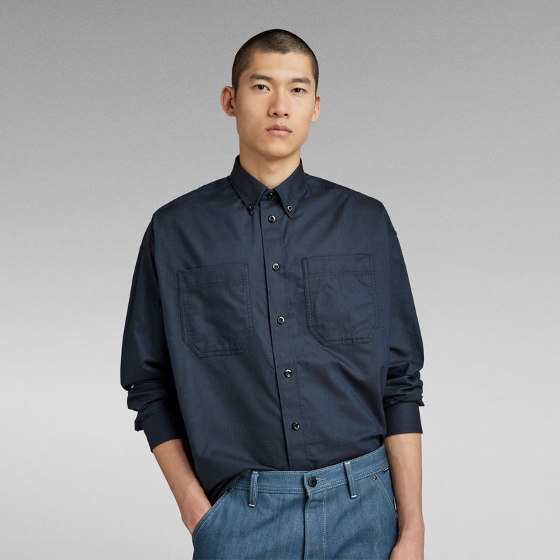g-star-raw-chemise-tp-button-down-oversized-multi-couleur