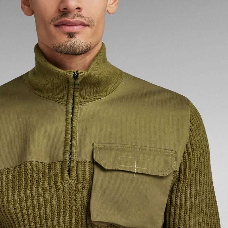 G-STAR® Pull En Maille Army Half Zip Vert