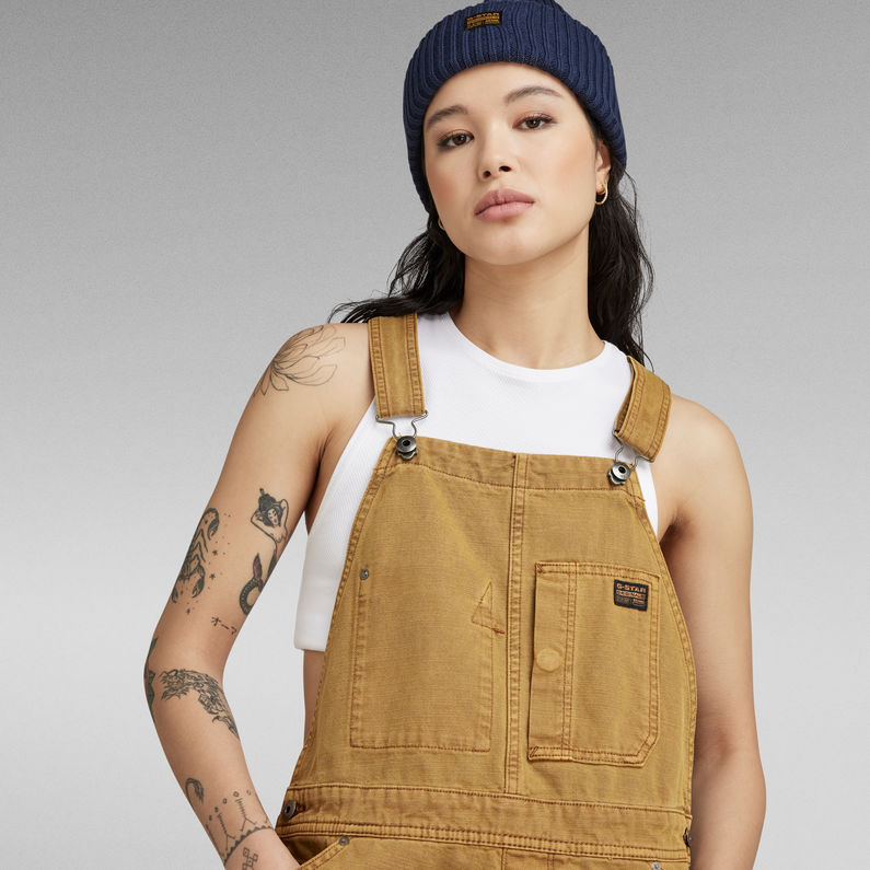 G-STAR® Utility Bib Overall Brown