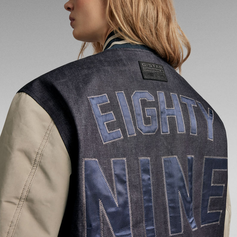 G-STAR® Premium Varsity Oversized Bomberjacket Donkerblauw