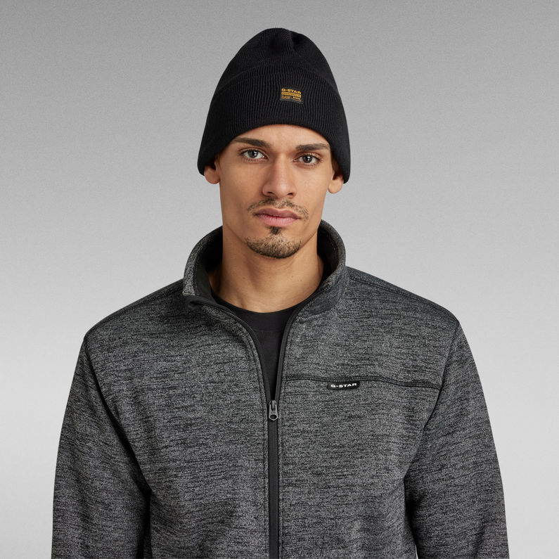 G-STAR® Fleece Zip Sweatshirt Schwarz