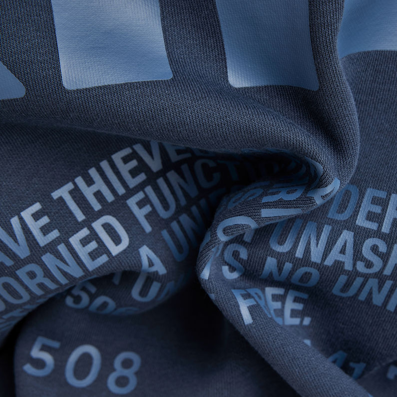 G-STAR® GS Raw Back Graphic Loose Hoodie ダークブルー