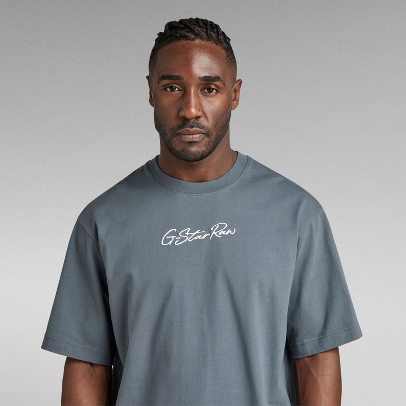 G-STAR® Camiseta Autograph Boxy Oversized Gris