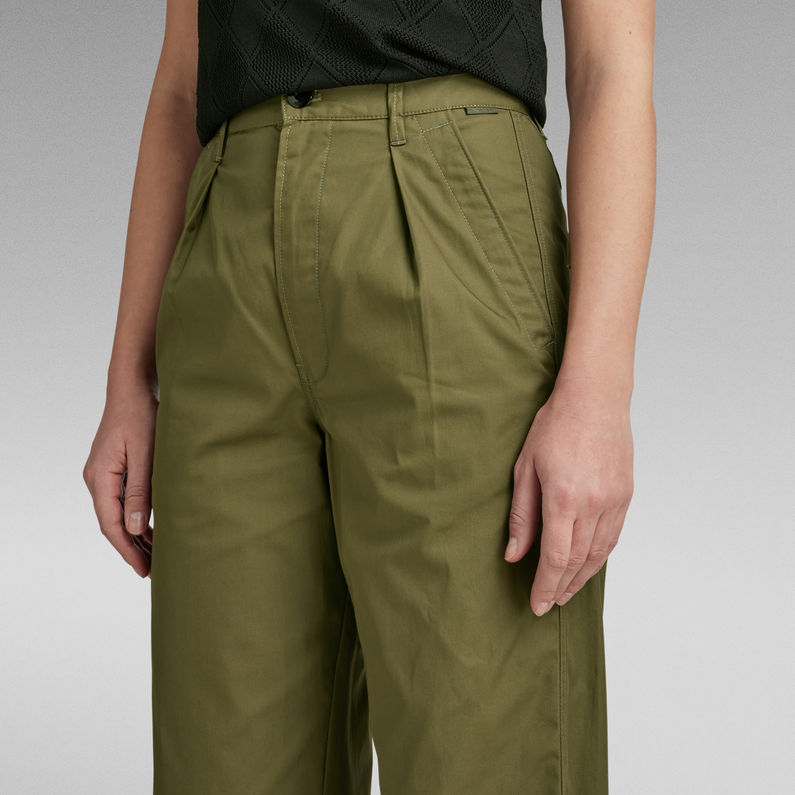 g-star-pleated-high-waist-chino-green