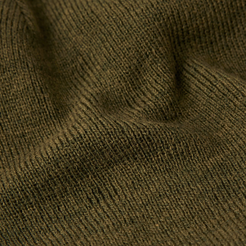 G-STAR® Effo Long Beanie Groen fabric shot