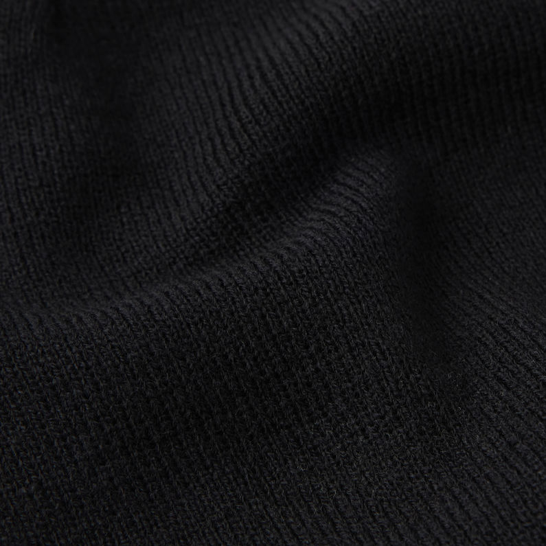 G-Star RAW® Bonnet Effo Raw Long Noir fabric shot