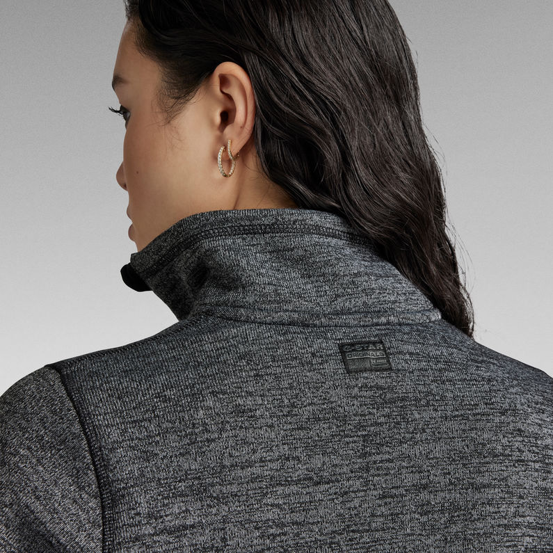 G-STAR® Fleece Zip Slim Sweater ブラック