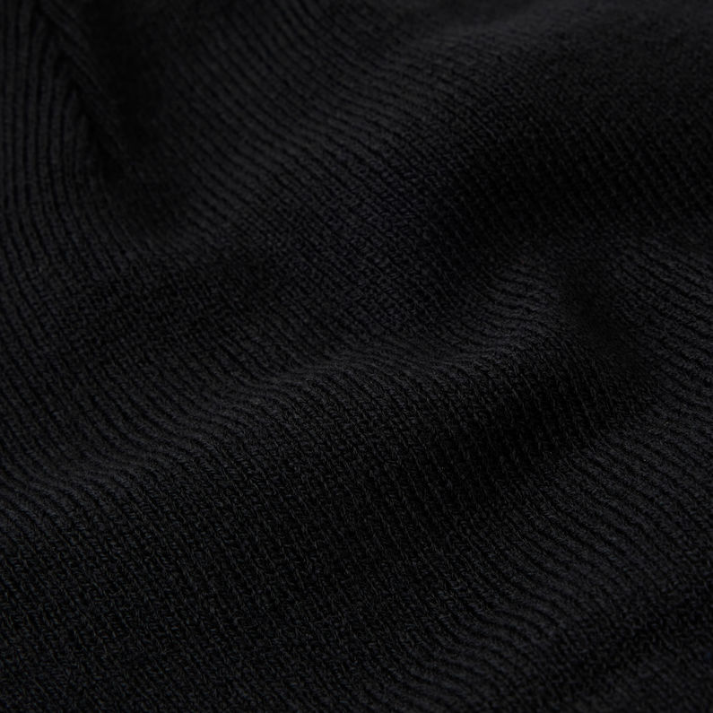 G-Star RAW® Effo Long Beanie Zwart fabric shot