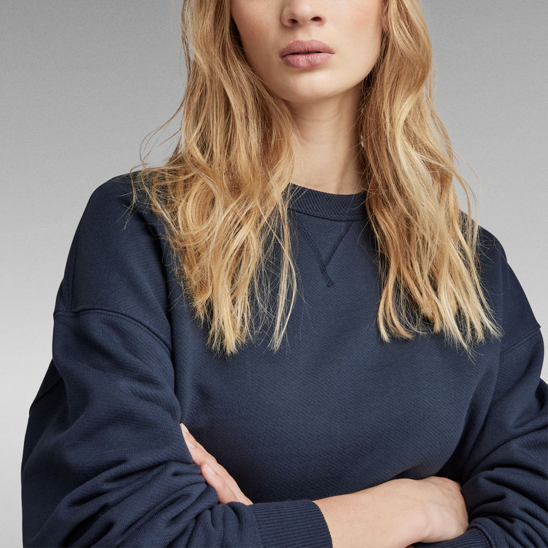 G-STAR® Loose Sweater Essential Unisex Donkerblauw