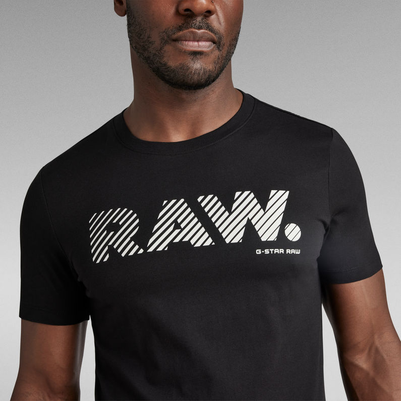 G-STAR® 3D RAW. Logo Slim T-Shirt Schwarz