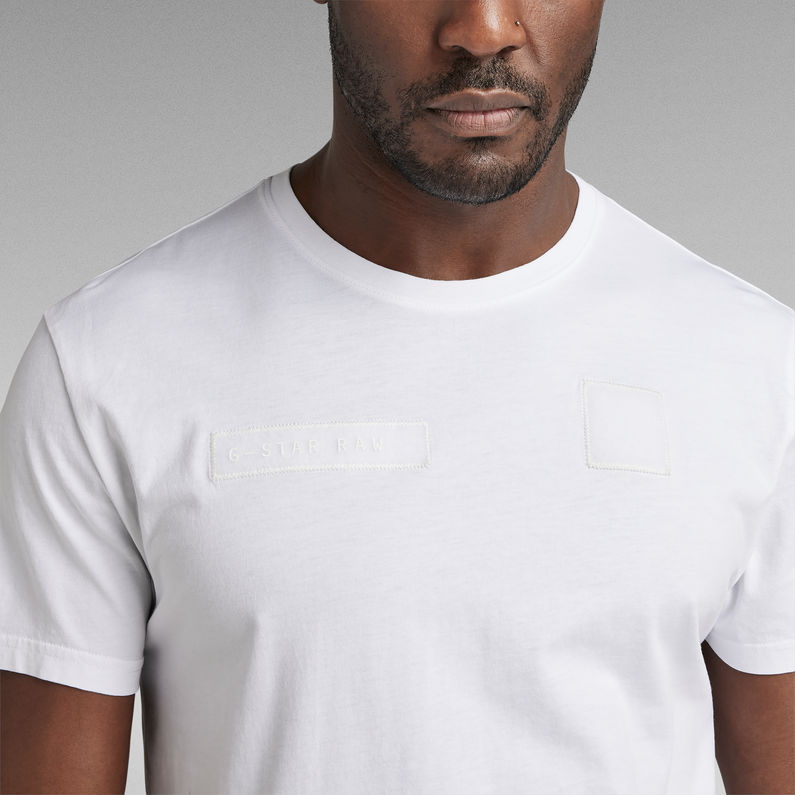G-Star RAW® T-shirt Velcro Blanc
