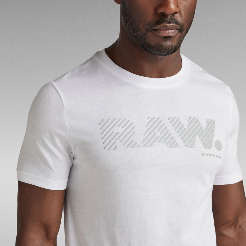 G-STAR® Camiseta 3D RAW. Logo Slim Blanco