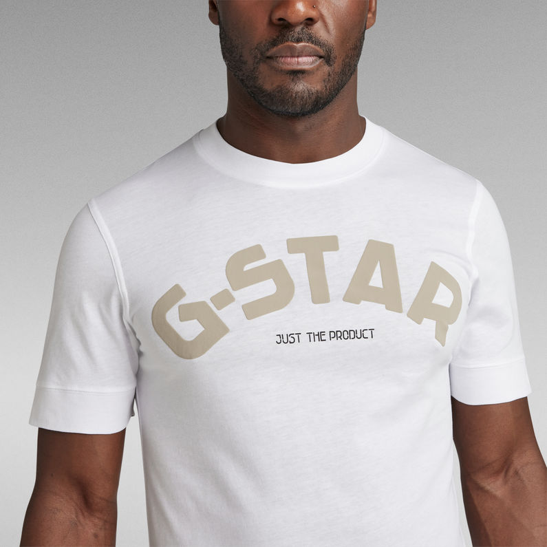 G-STAR® Puff Logo Slim T-Shirt White