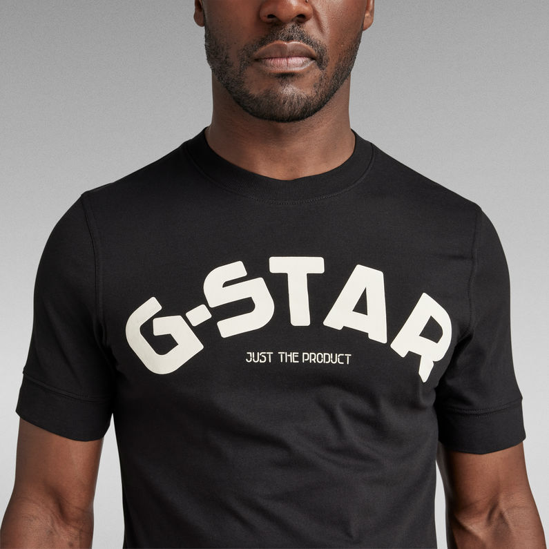 G-STAR® Puff Logo Slim T-Shirt Black