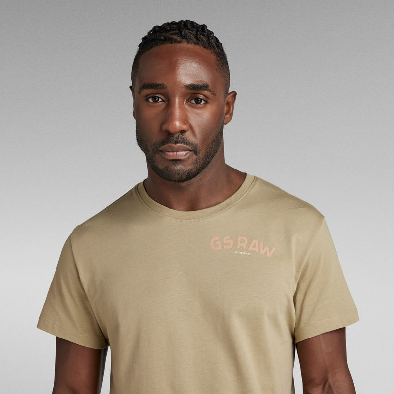 G-Star RAW® Graphic Ribbed T-Shirt Groen