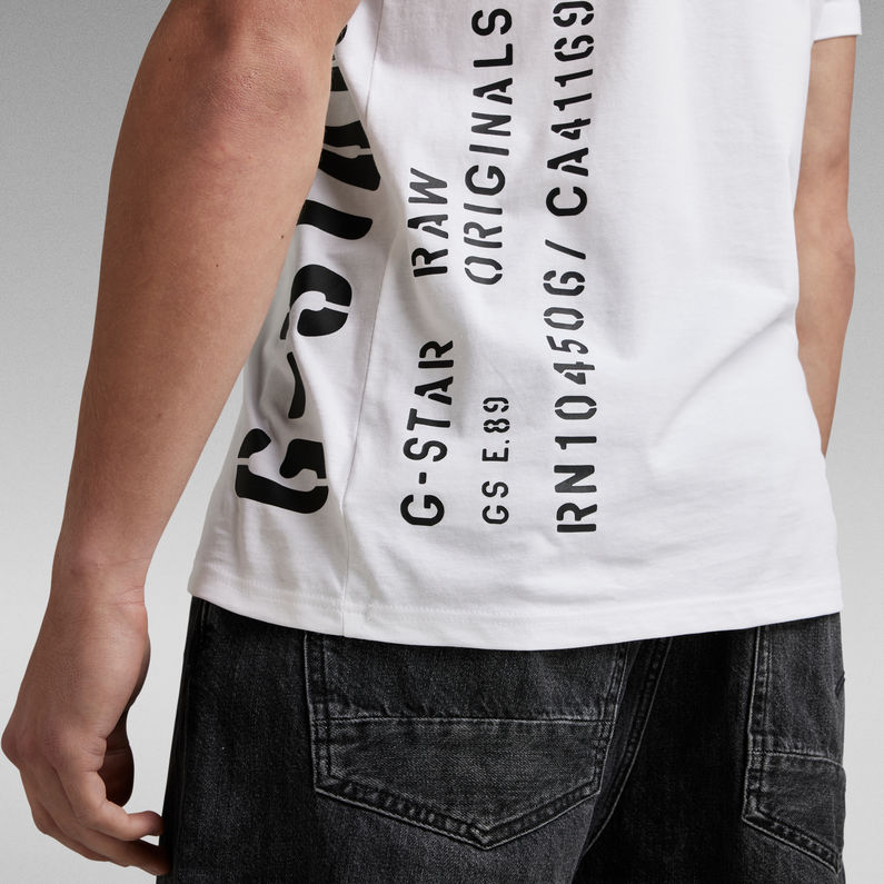 G-Star RAW® Side Stencil T-Shirt White