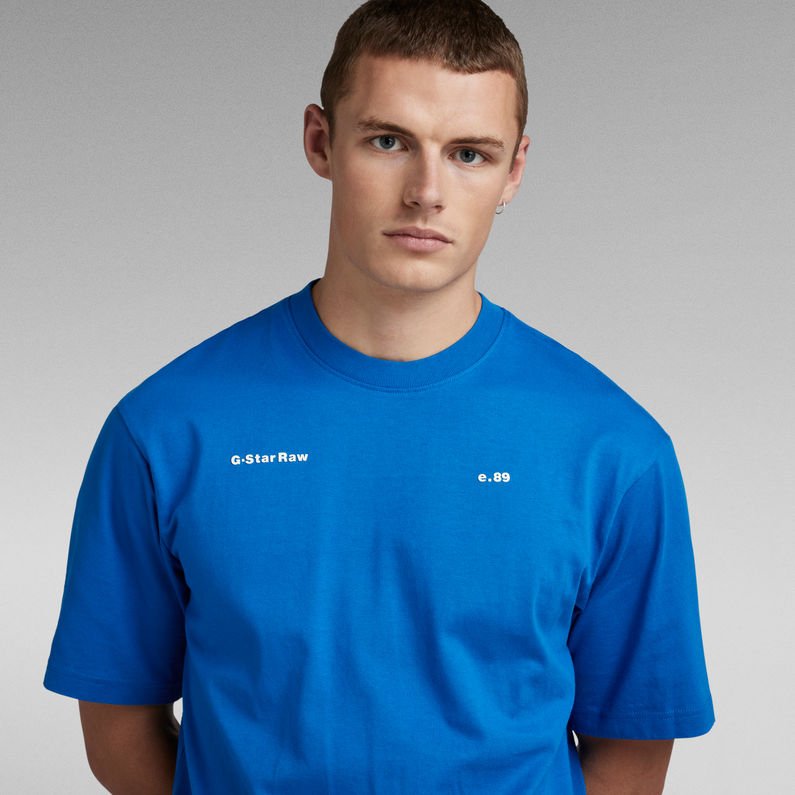 G-STAR® T-shirt Unisex Boxy Base Bleu foncé