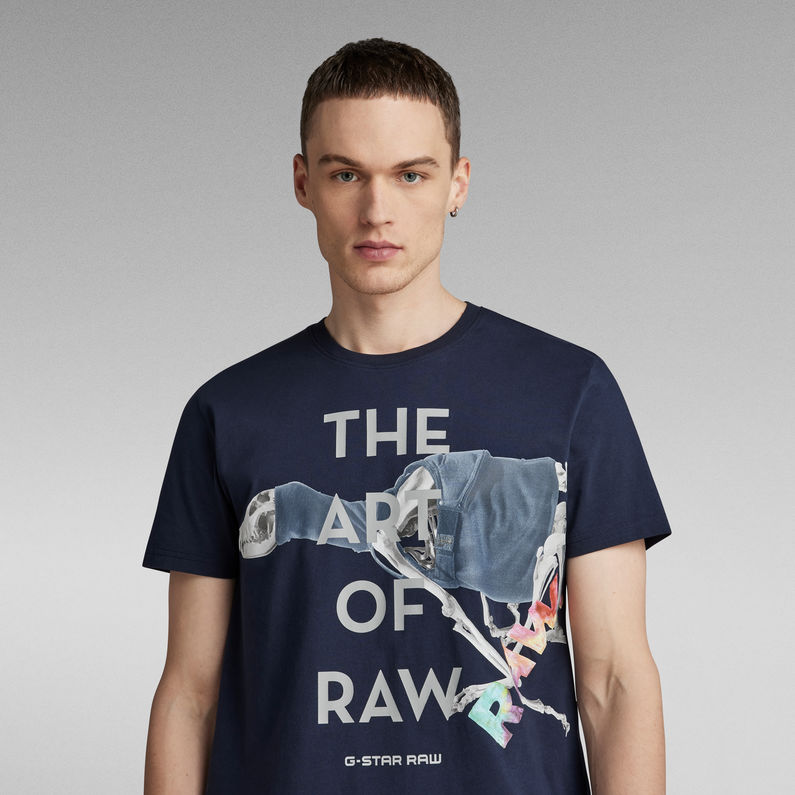 Art Of RAW T-Shirt | Dark blue | G-Star RAW® US