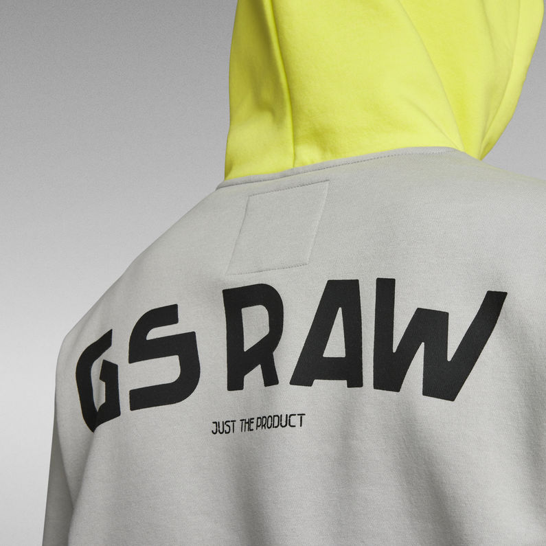 G-Star RAW® Color Blocking Hooded Sweater Grey
