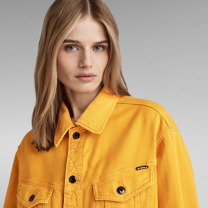 G-STAR® Unisex Oversized Western Jacket Evergreen Yellow