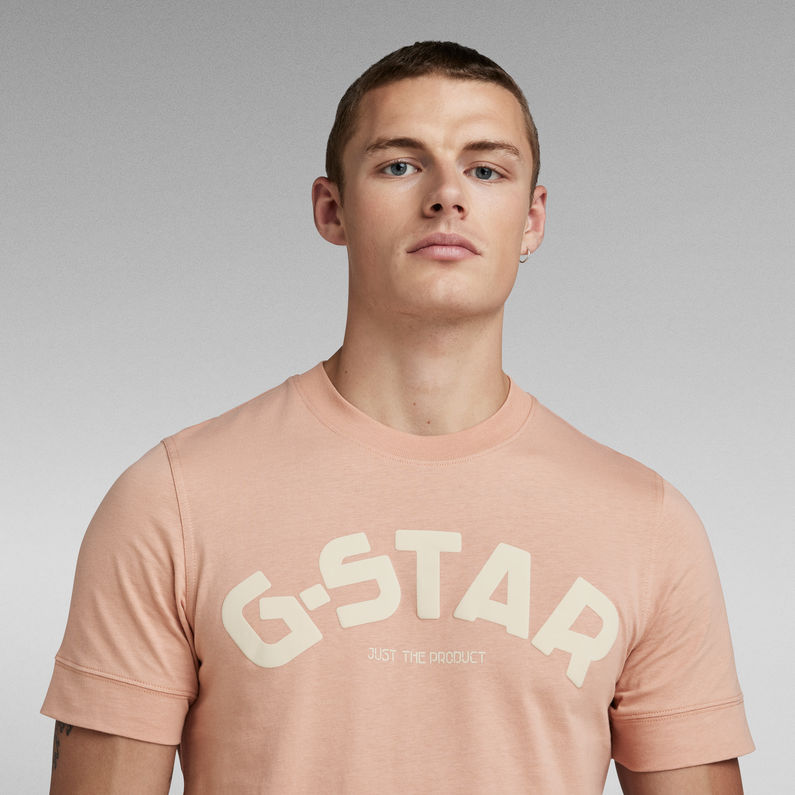 G-Star RAW® Puff Logo Slim T-Shirt Pink