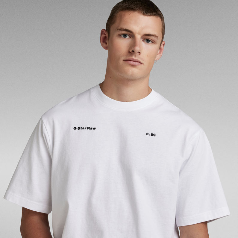 G-Star RAW® T-Shirt Unisex Boxy Base Blanc