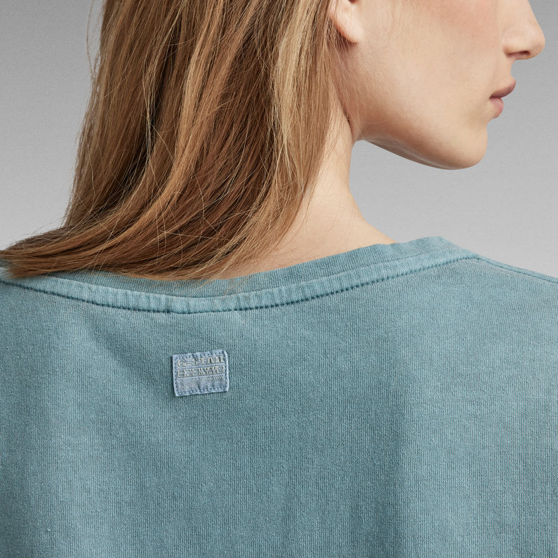 G-Star RAW® Overdyed Deep V-Neck Loose T-Shirt Grün