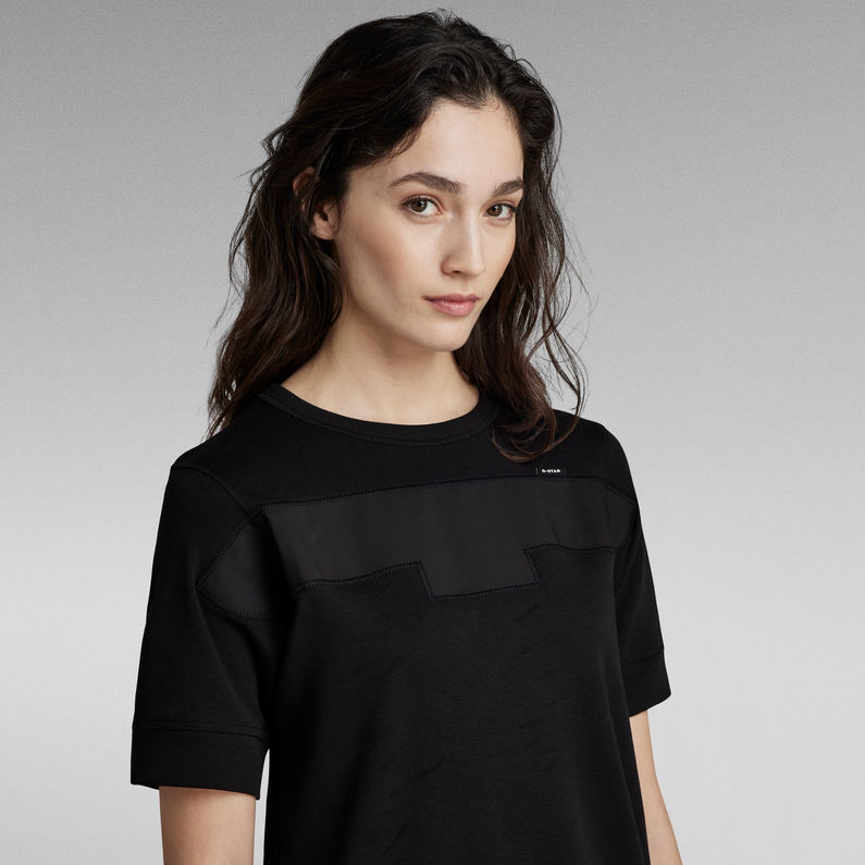 G-Star RAW® Patched Tee Kleid Schwarz