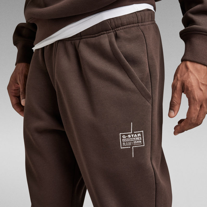 g-star-raw-unisex-core-tapered-sweat-pants-brown