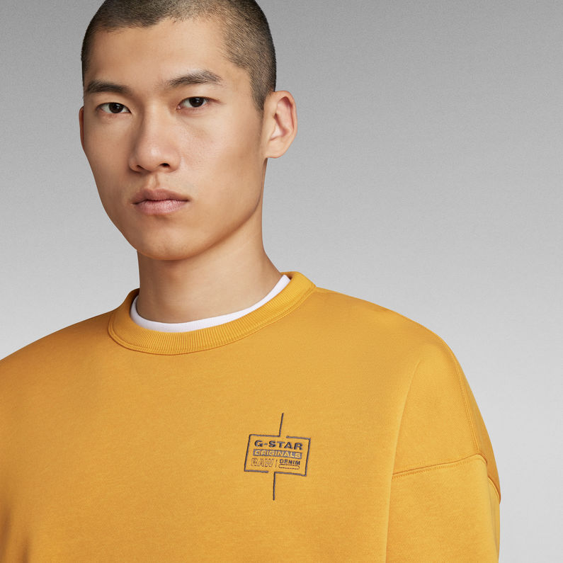 G-STAR® Unisex Core Loose Sweater Yellow