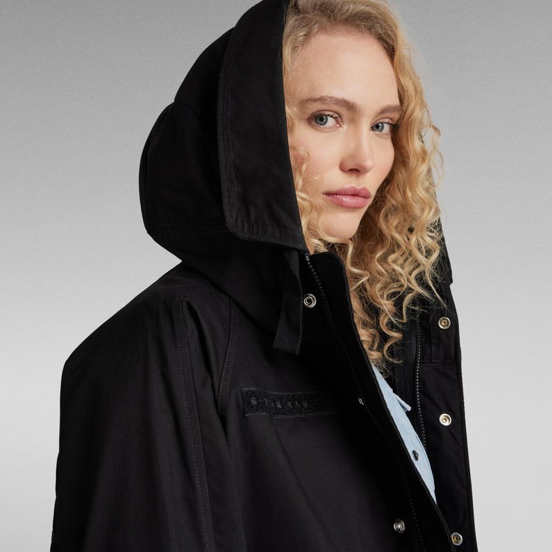 G-STAR® Unisex Fishtail Parka Zwart
