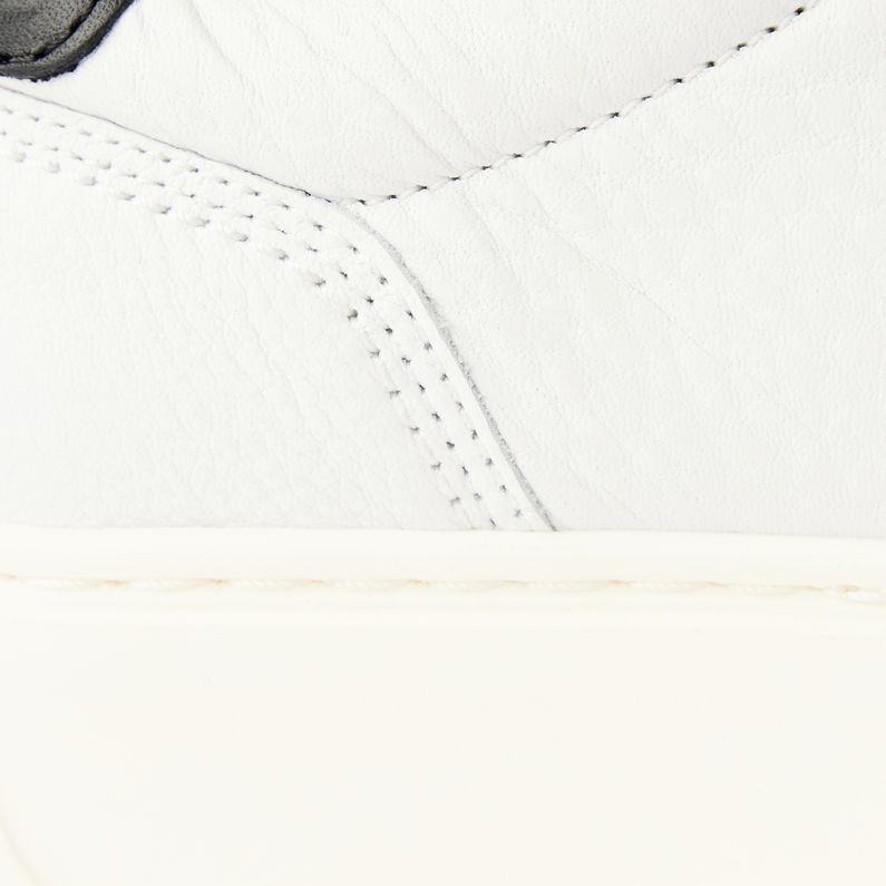 G-Star RAW® Rovic Tumbled Leather Sneakers Weiß fabric shot
