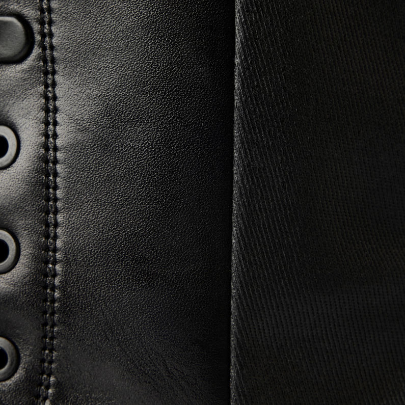 G-Star RAW® Bottines Kafey Performance High Leather Denim Noir fabric shot