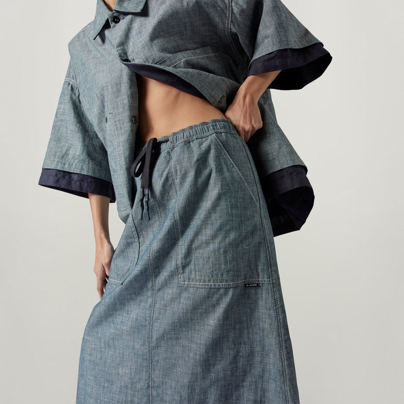 G-Star RAW® Jupe GSRR Long Parka Bleu foncé