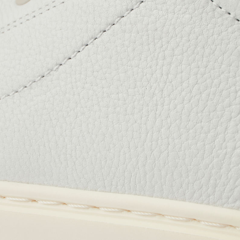 G-STAR® Baskets Rovic Leather Blanc fabric shot